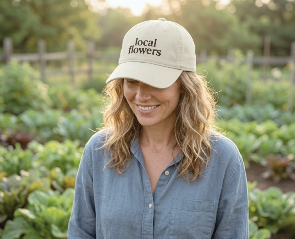 Local Flowers Organic Dad Hat