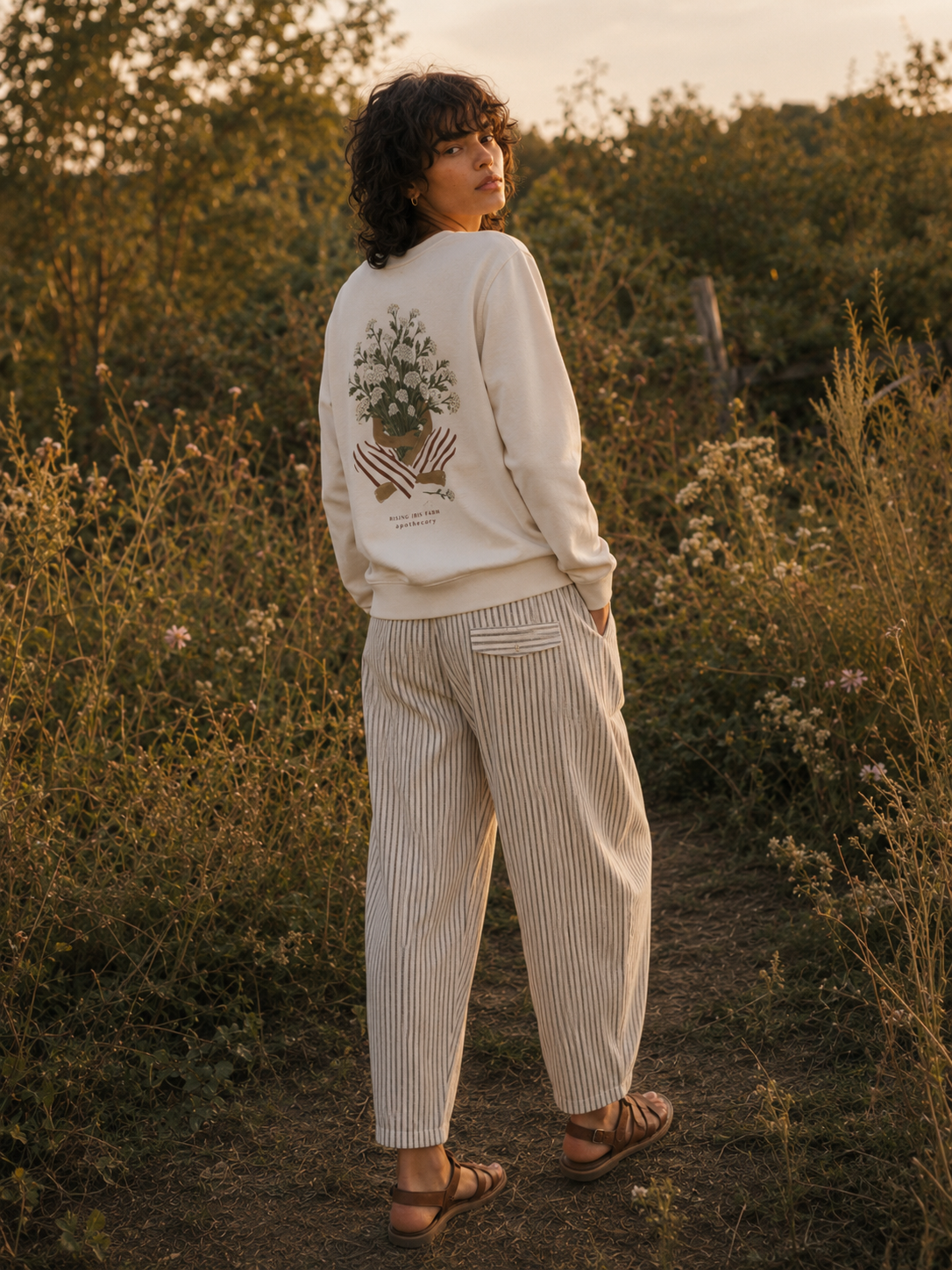 Organic Rising Iris Farm Yarrow Sweatshirt