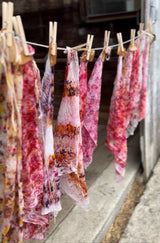 Make a Floral Scarf: A Bundle Dye Workshop