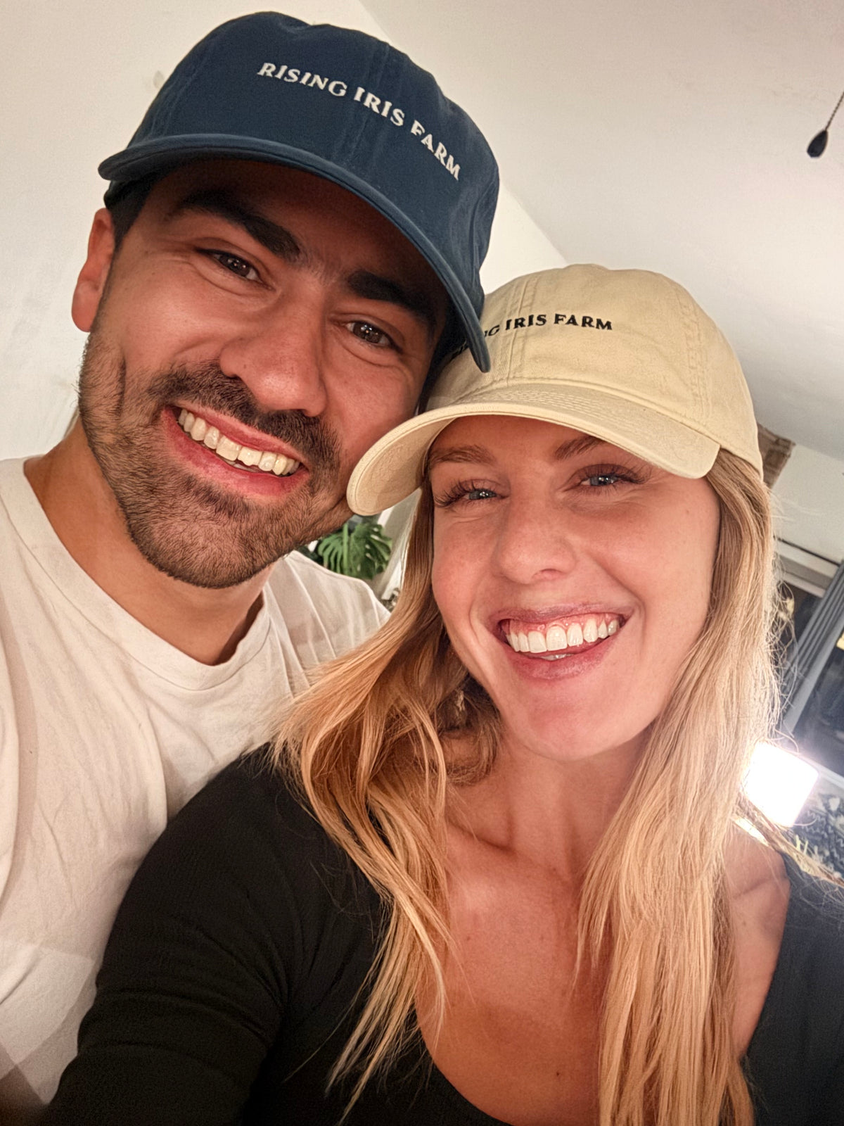 Organic Rising Iris Farm Dad Hat - Creamy