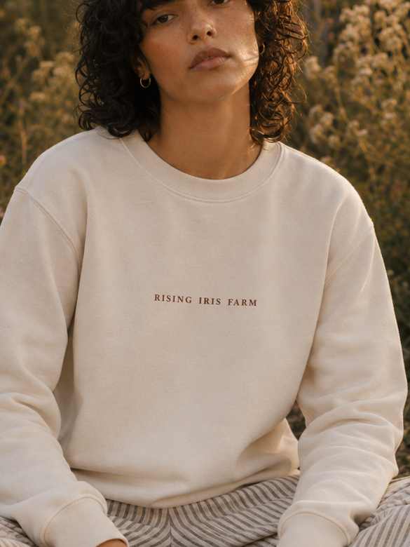 Organic Rising Iris Farm Yarrow Sweatshirt