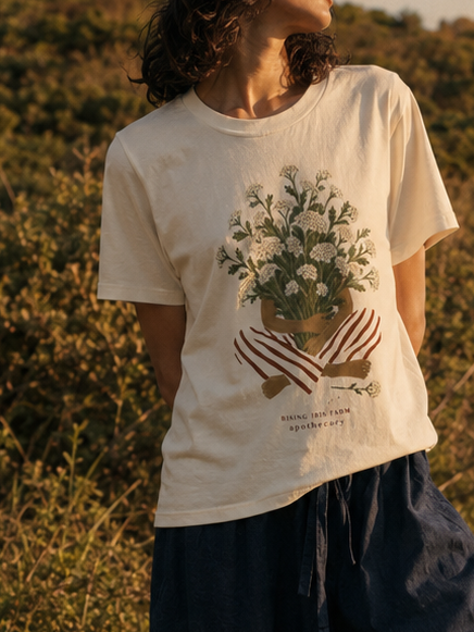 Organic Rising Iris Farm Yarrow Tee