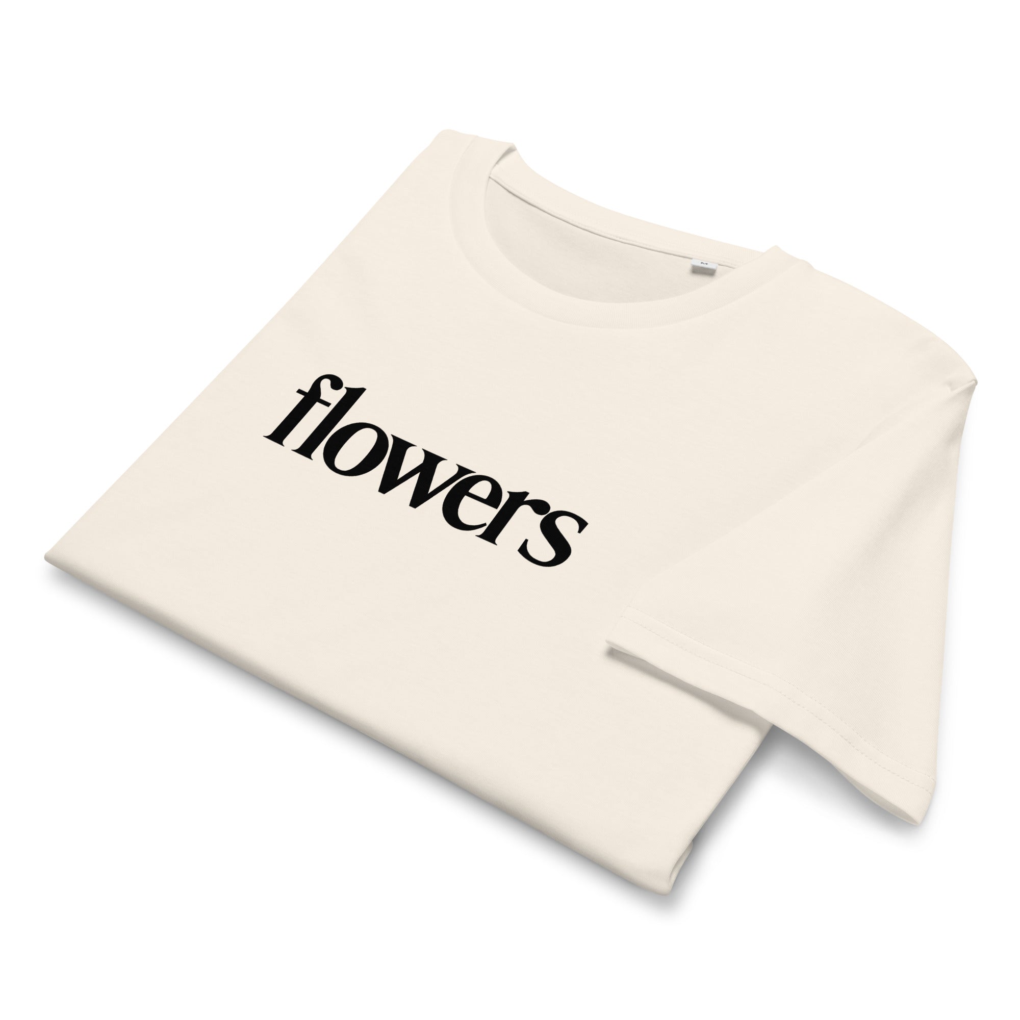 Soft organic cotton flowers t-shirt from Rising Iris Farm in Connecticut